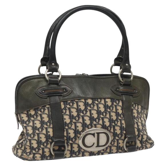 DIOR Trotter Canvas Hand Bag Navy - Picture 1 of 13
